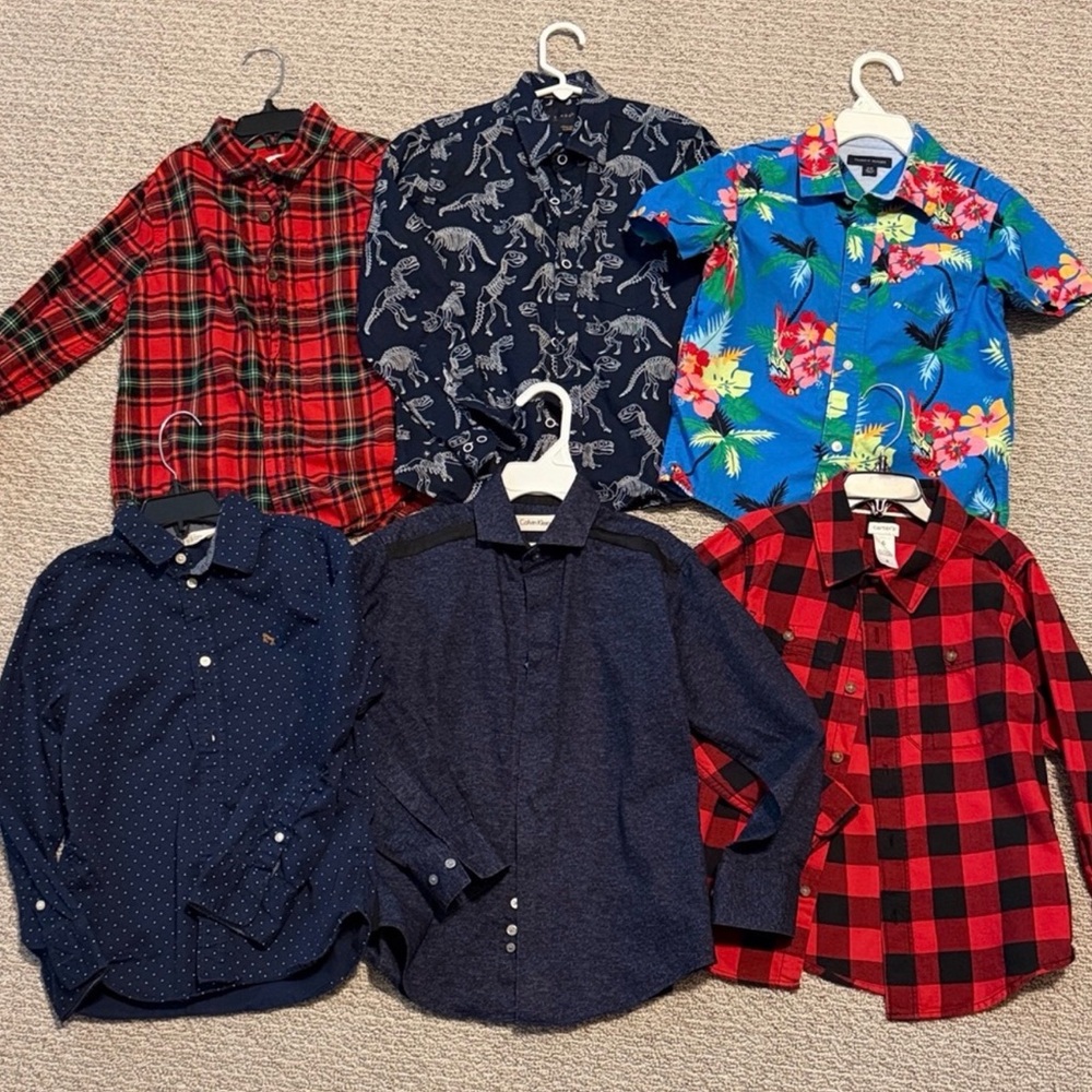 Boys Shirt bundle- Casual Button-Up size 6
